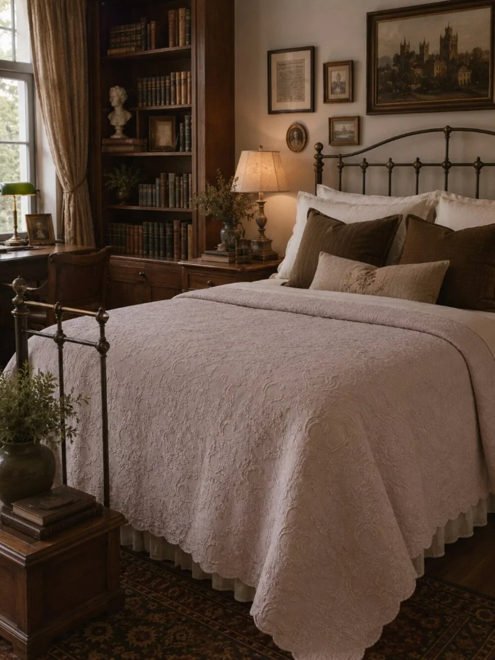 Matelasse ARTISTE™ Coverlet – Textured Floral Jacquard Bedspread